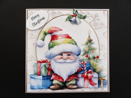 Christmas Gnome & Presents 2 by Valerie Spowart