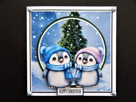 PENGUIN COUPLE CHRISTMAS KIT by Valerie Spowart