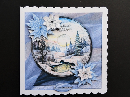 Snowy Village Quick Card 3 by Valerie Spowart