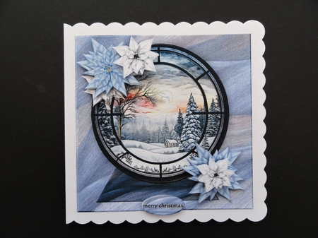 Snowy Village Quick Card 4 by Valerie Spowart