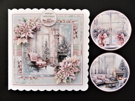 A Pink Christmas 03 Mini Page Kit by Valerie Spowart