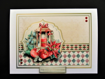 A5 Christmas Ornaments 1 Card Front, Topper, Pyramid Layers & Sentiments by Valerie Spowart