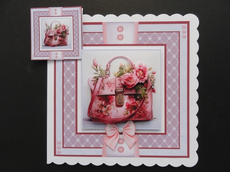 Pink Peony Handbag by Valerie Spowart