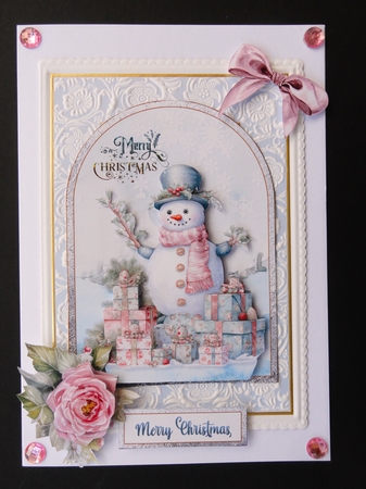 The Merry Snowman Shaped Topper-1 by Valerie Spowart