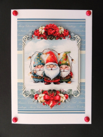 Christmas gnomes mini kit by Valerie Spowart