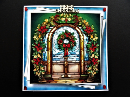 Mixed Christmas Stained Glass 4 Multi Topper Kit by Valerie Spowart