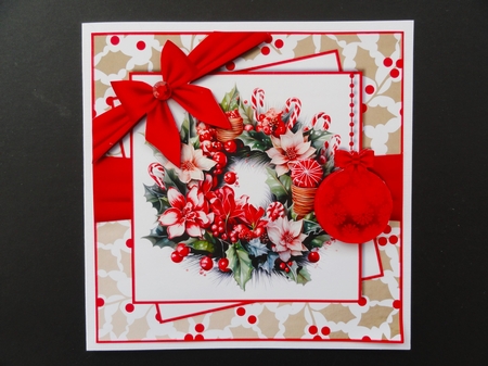 Christmas Wreath Mini Kit by Valerie Spowart