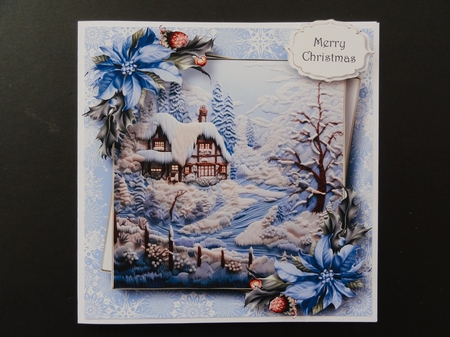 Embroidered Winter Scene With Decoupage Multi Topper Kit by Valerie Spowart