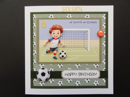 Football boy by Valerie Spowart