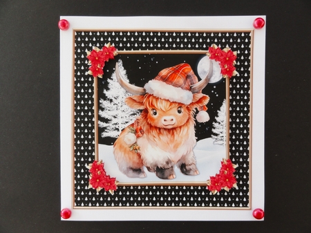 Cute Highland Cow - Card Two by Valerie Spowart