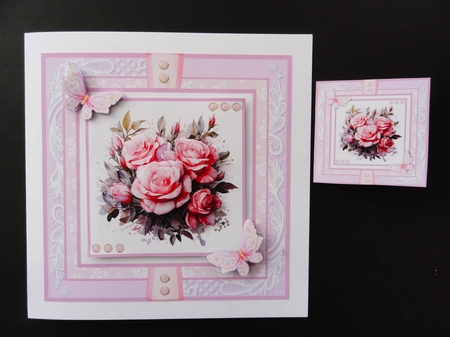 Roses and Butterflies by Valerie Spowart