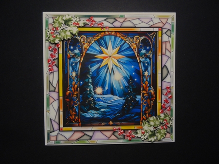 Stained Glass Christmas 5 by Valerie Spowart