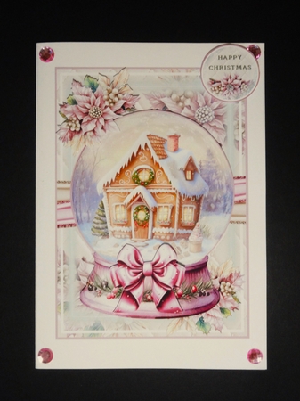 Gingerbread House Snow Globe 03 Mini Page Kit by Valerie Spowart