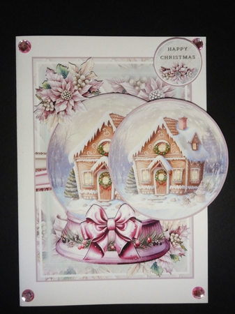 Gingerbread House Snow Globe 03 Mini Page Kit by Valerie Spowart