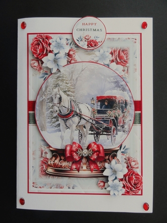 Horse And Carriage Vintage Snow Globe 03 Mini Page Kit by Valerie Spowart