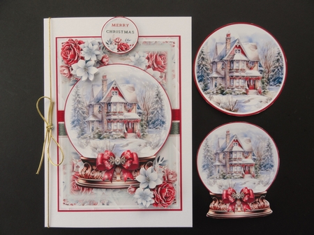 Winter House Snow Globe 03 Mini Page Kit by Valerie Spowart