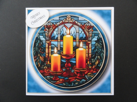 Mixed Christmas Circle Stained Glass 2 Multi Topper Kit by Valerie Spowart