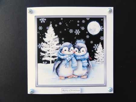 Cosy penguins 7x7 by Valerie Spowart