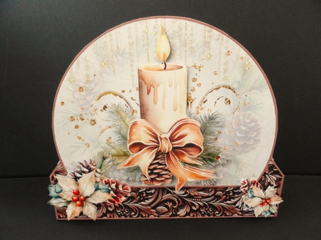 Christmas Decorations Dome Tent Card-1 by Valerie Spowart