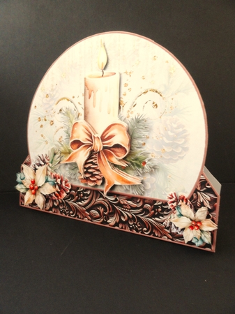 Christmas Decorations Dome Tent Card-1 by Valerie Spowart