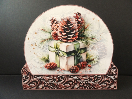 Christmas Decorations Dome Tent Card-3 by Valerie Spowart