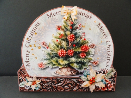 Christmas Decorations Dome Tent Card-5 by Valerie Spowart