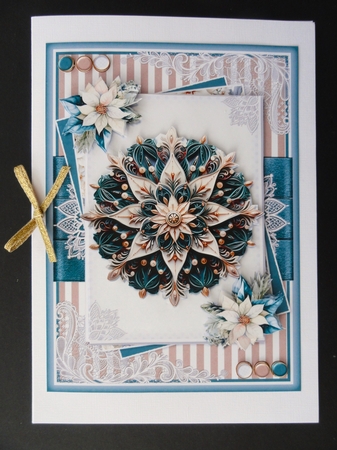 Teal and Kraft Christmas One  by Valerie Spowart