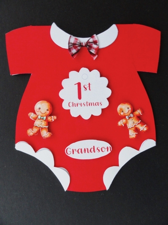 Santa Onesie Shaped Card Kit by Valerie Spowart
