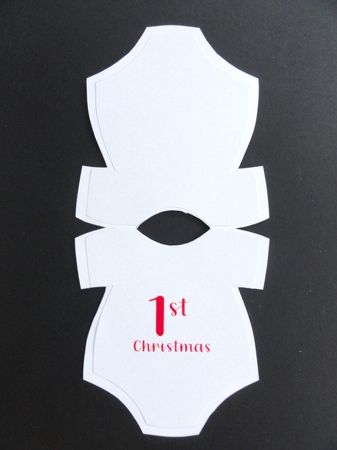 Santa Onesie Shaped Card Kit by Valerie Spowart