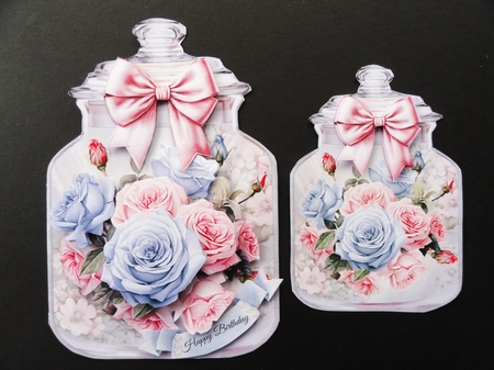 Delicate Rose Mason Jar Shaped Mini Page Kit by Valerie Spowart
