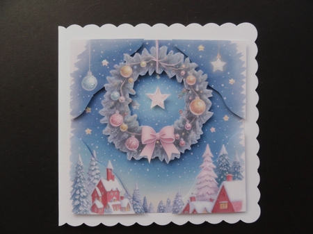 The Wreath And The Star 7x7 Card Kit. Matching Box, Gift Bauble, Tag by Valerie Spowart