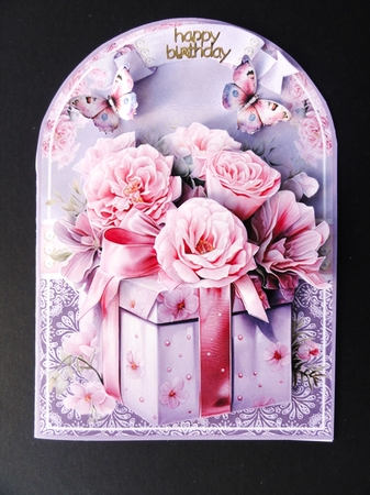 Beautiful Box Of Flowers Shaped Mini Page Kit by Valerie Spowart