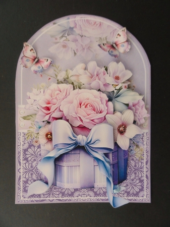 Beautiful Box Of Flowers 02 Shaped Mini Page Kit by Valerie Spowart