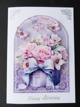 Beautiful Box Of Flowers 02 Shaped Mini Page Kit by Valerie Spowart