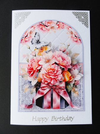 Beautiful Box Of Flowers 04 Shaped Mini Page Kit by Valerie Spowart