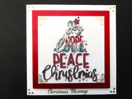 Christmas Plaid Card Toppers by Valerie Spowart