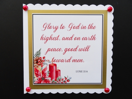 Scripture Christmas Card Toppers 4 by Valerie Spowart