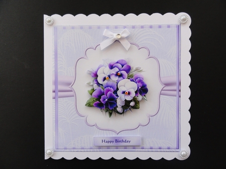Perfect Pansies  Mini Kit by Valerie Spowart