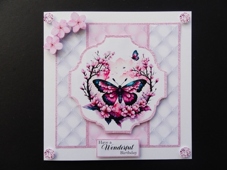 Butterflies & Cherry Blossom by Valerie Spowart