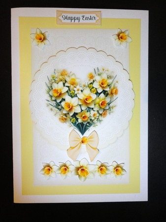 All Occasions Beautiful Daffodils 7 x 5 Card by Valerie Spowart