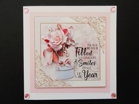 Pink birthday wishes by Valerie Spowart