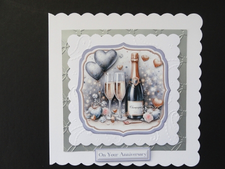 Champagne Celebrations Triple Toppers 7-9 with Sentiments by Valerie Spowart