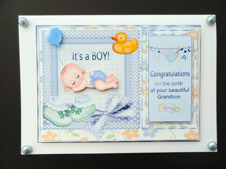 Congratulations  A Son, Grandson, Great Grandson, Adopted by Valerie Spowart
