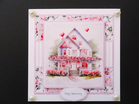 Lovely Valentines 4: Rose Cottage 7 x 7 Card Mini Kit, 8 Sheets by Valerie Spowart