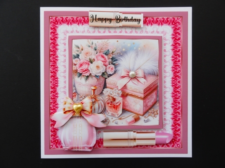 Female birthday card front 2 by Valerie Spowart