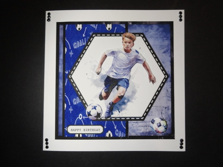 football boy birthday topper by Valerie Spowart