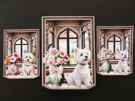 Window Puppies Shaped Mini Page Kit by Valerie Spowart
