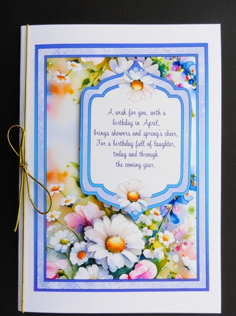 April Birth Flower Fancy Frame by Valerie Spowart