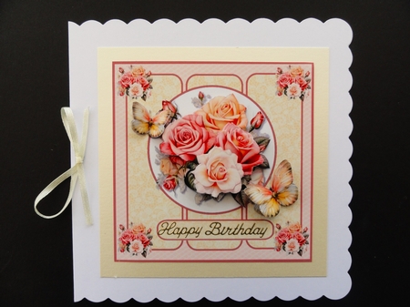 Rose and geranium toppers by Valerie Spowart