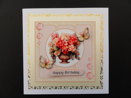 Rose and geranium toppers by Valerie Spowart